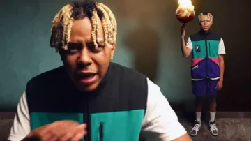 Jordan Colorblock Mountainside Fleece Vest worn by YBN Cordae in Cordae - Super [Official Music Video]