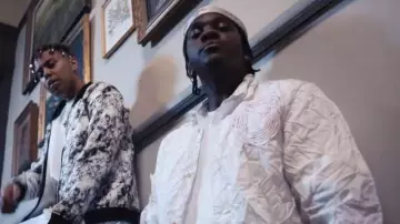 Kanghyuk White Airbag Shirt porté par Pusha T à Cordae - Nightmares Are Real (feat. Pusha T) [Official Music Video]