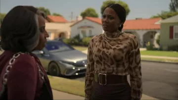 Celine Silk Blouse worn by Jax Stewart (Emayatzy Corinealdi) as seen in Reasonable Doubt (S03E07)