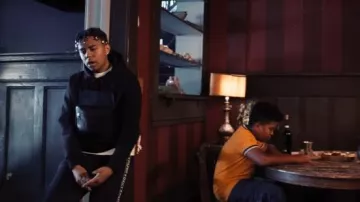 DR14 Black Leather Utility Chest Bag worn by YBN Cordae in Cordae - Nightmares Are Real (feat. Pusha T) [Official Music Video]