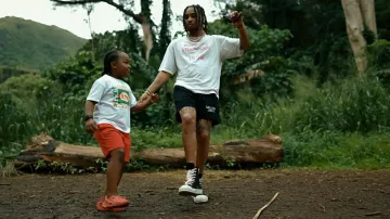 Rick Owens Baskets montantes 'Fogachine' en nylon noir portées par DDG à DDG - Forbes List (Clip Officiel)