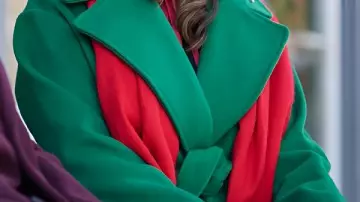 Green Coat worn by (Amanda Jordan) in A Christmas Angel Match