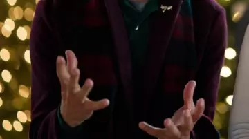 Purple Coat worn by Michael (Benjamin Ayres) in A Christmas Angel Match