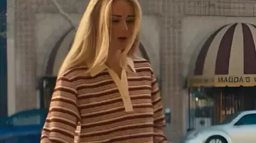 Nobody Wants This S02 Justine Lupe Striped Dress worn by Morgan (Justine Lupe) as seen in Nobody Wants This (S02E01)