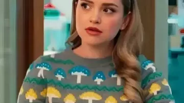 Loot Season 3 Stephanie Styles Mushroom Print Sweater