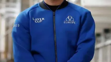 Blue Zipper Jacket worn by Carlos Alcaraz in Laver Cup 2025