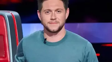 The Voice S28 Camiseta de Niall Horan en verde usada por Niall Horan como se ve en The Voice