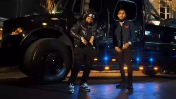 Dior White, Blue, & Black B22 Sneakers worn by 42 Dugg in DDG x OG Parker ft. 42 Dugg - Money Long (Official Music Video)