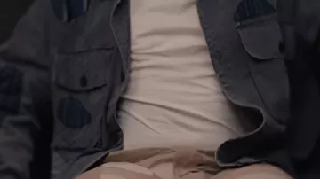 Ice Blue Patchwork Jacket worn by Jacob Hill (Chris Perfetti) in Abbott Elementary