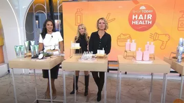 Veronica Beard Tarian Tall Chain Boot portée par Marnie Nussbaum comme on le voit dans Today le 24 octobre 2025