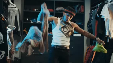 Gucci Beige GG Courier Patches Sac ceinture porté par DDG à DDG - Moonwalking In Calabasas (Official Music Video)