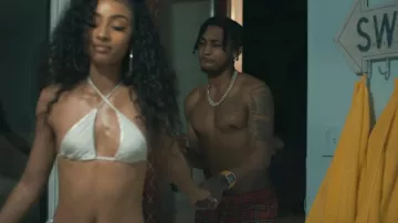 Burberry Red Check Swim Shorts worn by DDG in DDG - She Cheated (Official Music Video)