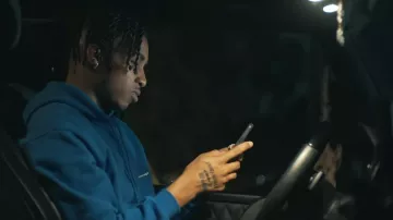 Balenciaga Blue Copyright Hoodie usado por DDG en DDG - She Cheating (Video musical oficial)