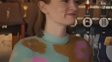 Brassic S07 Joanna Higson Floral Knit Sweater