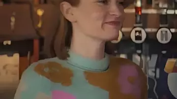 Brassic S07 Joanna Higson Floral Knit Sweater