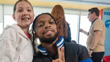 Holiday Touchdown: A Bills Love Story 2025 Damar Hamlin Puffer Jacket (Damar Hamlin) in Holiday Touchdown: A Bills Love Story