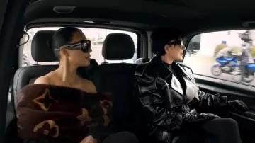 Moncler Cloche Sunglasses worn by Kim Kardashian as seen in The Kardashians (S07E01)