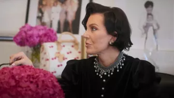 Dior Embroidered Jacket worn by Kris Jenner as seen in The Kardashians(S07E01)