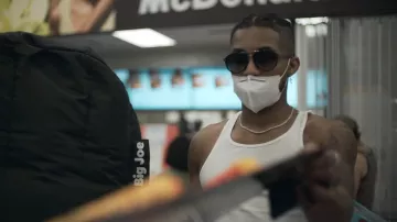 Gafas de sol Tom Ford Rupert negras usadas por DDG en DDG - Exotics (Video musical oficial)