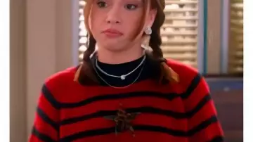 Jade Castillo Electric Bloom 2025 Pull à rayures étoiles