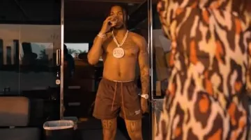 Gallery Dept. Black Zuma Track Shorts worn by DDG in DDG X Luh Tyler - I'm Geekin (Official Music Video)