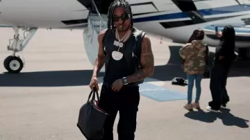 Louis Vuitton Black Monogram Discovery Backpack worn by DDG in DDG - I'm Geekin (Official Music Video)