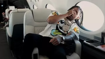 Kenzo White Oversize Boke Boy T Shirt porté par DDG à DDG - I’m Geekin (Official Music Video)