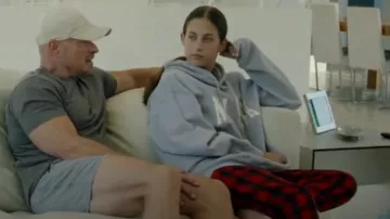 John Galt Light Blue New York Hoodie worn by Elektra Katsanevas as seen in Wife Swap: The Real Housewives Edition (S01E01)