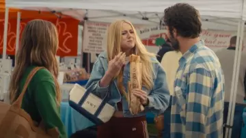 LL Bean Mini Boat and Tote worn by Morgan (Justine Lupe) as seen in Nobody Wants This (S02E02)