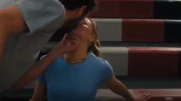 Los Angeles Apparel 43005 Classic Crewneck Baby Tee worn by Joanne (Kristen Bell) as seen in Nobody Wants This (S0201)