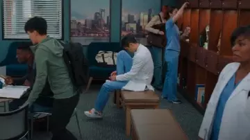 Nike Air Huarache Sneakers worn by Benson 'Blue' Kwan (Harry Shum Jr.) as seen in Grey's Anatomy (S22E02)