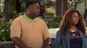 Scotch & Soda Knitted Polo Top worn by Marty Butler (Marcel Spears) as seen in The Neighborhood (S08E03)