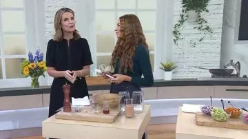 Me + Em Midi Dress + Belt worn by Savannah Guthrie as seen in Today on October 27, 2025