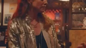 Riot Women 2025 Rosalie Craig Fringe Jacket worn by Kitty (Rosalie Craig) in Riot Women