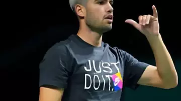 Rolex Paris Masters 2025 Carlos Alcaraz Black Graphic T-Shirt