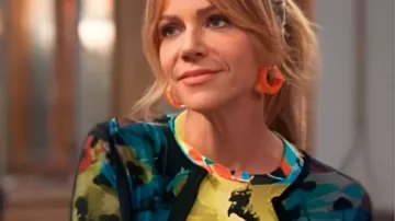 High Potential S02 Morgan Gillory Multicolor Floral Top worn by Morgan Gillory (Kaitlin Olson) as seen in High Potential (S02)