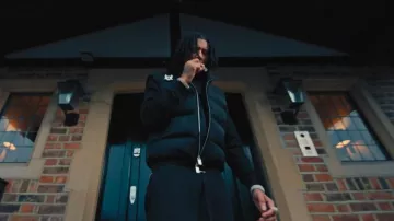 1017 ALYX 9SM Black Collar Buckle Puffer Vest worn by Digga D in Digga D - I'm From... (Official Video)