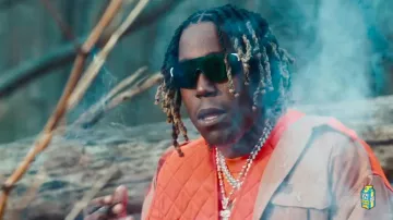 Oakley White & Jade EVZero Blades Sunglasses worn by Don Toliver in Internet Money - His & Hers ft. Don Toliver, Lil Uzi Vert & Gunna (Directed by Cole Bennett)