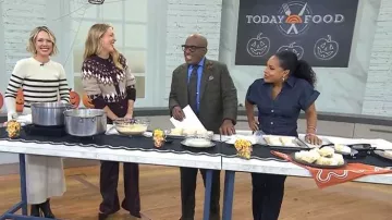 Veronica Beard Christina Fair Isle Cardigan porté par Sarah Fennel comme on le voit dans Today le 28 octobre 2025