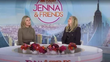 Veste Veronica Beard Miller Dickey portée par Leanne Morgan comme on le voit dans Today with Jenna & Friends le 28 octobre 2025