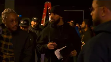 Gucci All Black Gucci Tennis Hoodie worn by Drake in Future - Life Is Good (Official Music Video) ft. Drake