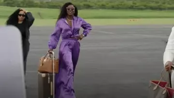 Camisa abotonada Ofuure Iza usada por Wendy Osefo como se ve en The Real Housewives of Potomac (T10E04)