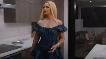 LoveShackFancy Winterberry Estine Minivestido usado por Gizelle Bryant como se ve en The Real Housewives of Potomac (S10E04)