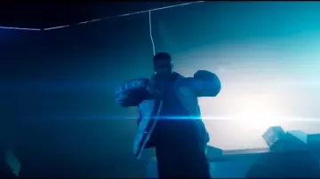 Tom Ford Snakeskin Print Puffer Jacket worn by Drake in Drake - Nice For What