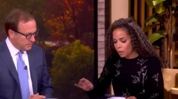 Altuzarra Bozka Embellished Floral Gown worn by Sunny Hostin as seen in The View on October 28, 2025