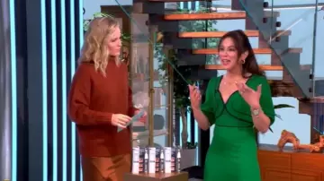 Jenni Kayne Porter Cashmere Turtleneck Sweater worn by Sara Haines as seen in The View on  October 28, 2025