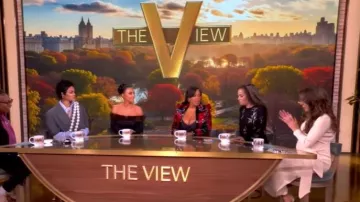 Shoshanna Sam Dress worn by Alyssa Farah Griffin as seen in The View on October 28, 2025