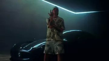 Bode White & Multicolor Paisley Shirt worn by Duki in DUKI, Jhayco - RoCKSTAR 2.0 (Video Oficial)