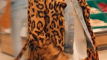 Leopard Print Coat worn by Kitty (Rosalie Craig) in Riot Women