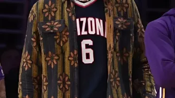 Floral Printed Shirt worn by LeBron James in LeBron James vs Timberwolves 38 pts 10 reb 4 ast | Apr 25, 2025 | Playoffs